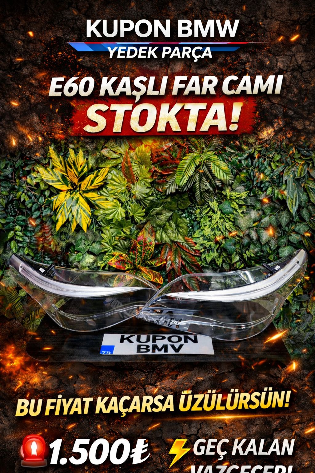 BMW E60 FAR CAMI KAŞLI LEDLİ ADET