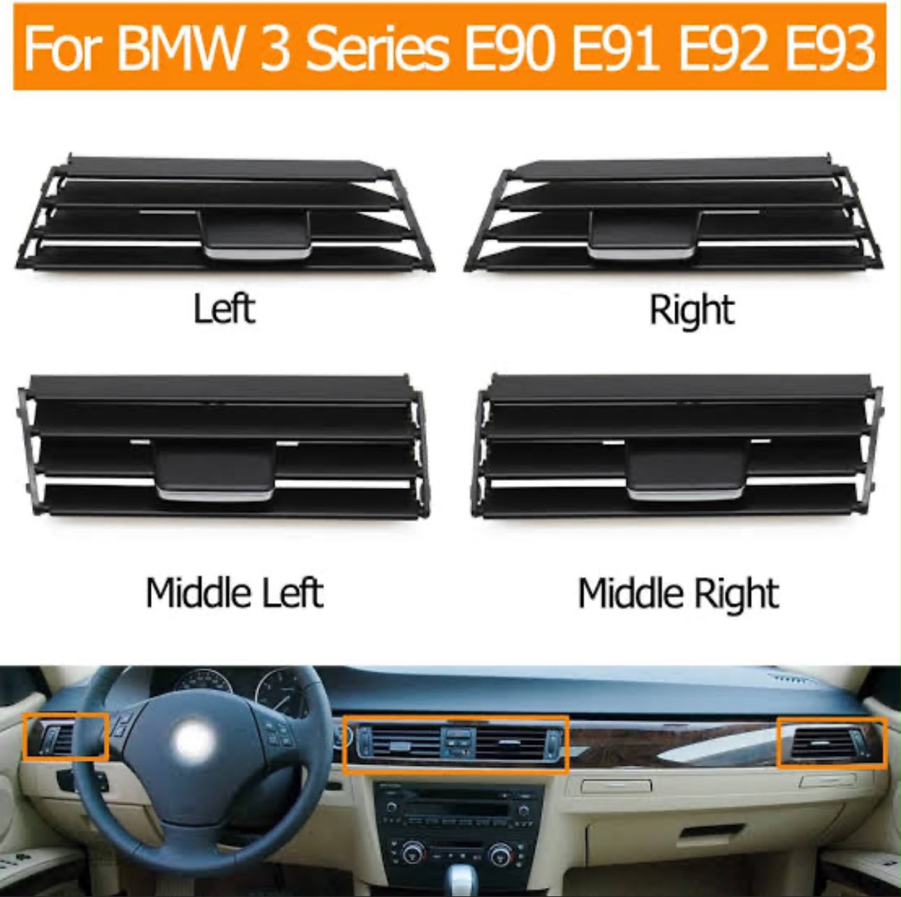 BMW E90 KLMA İZGARA SETİ